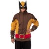 Marvel Men's Wolverine Full-Zip Mask Costume Long Sleeve Adult Hoodie - 2 of 4
