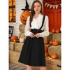 INSPIRE CHIC Women's High Waist Overall Corset Skater Suspender Dresses - 2 of 4
