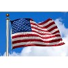 HomeRoots 3' x 5' Red White And Blue Embroidered Nylon American Flag - 2 of 4