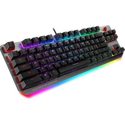 Asus ROG Strix Scope Gaming Keyboard - Cable Connectivity - USB Interface - Windows - Mechanical Keyswitch