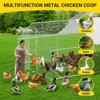 GustoWave Large Metal Chicken Coop, 9.8 x 6.5 x 6.5 ft Walk in Poultry Cage Chicken Run Pen with Waterproof & Anti-Ultraviolet Cover for Farm - 3 of 4