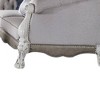 74" Dresden Sofa Synthetic Leather and Bone White Finish - Acme Furniture: Includes 1 Pillow, Nailhead Trim, Wood Frame - 3 of 4