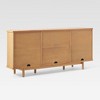 Saracina Home Modern 70" Solid Wood Curved Sideboard Cabinet - 4 of 4