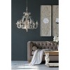 Fisfet Set of 2 Large Wooden Wall Art Panels with Distressed White Finish and Round Mirror Accents,17" x 48" - 3 of 4