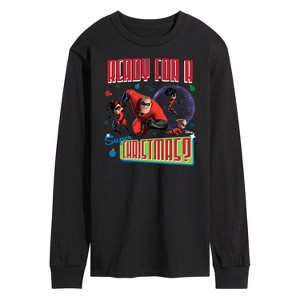 Men's - Disney - Ready For A Super Christmas Long Sleeve Graphic T-Shirt - 1 of 4