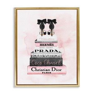 Stupell Industries Black Heels on Bookstack, 25" x 31" - 1 of 4