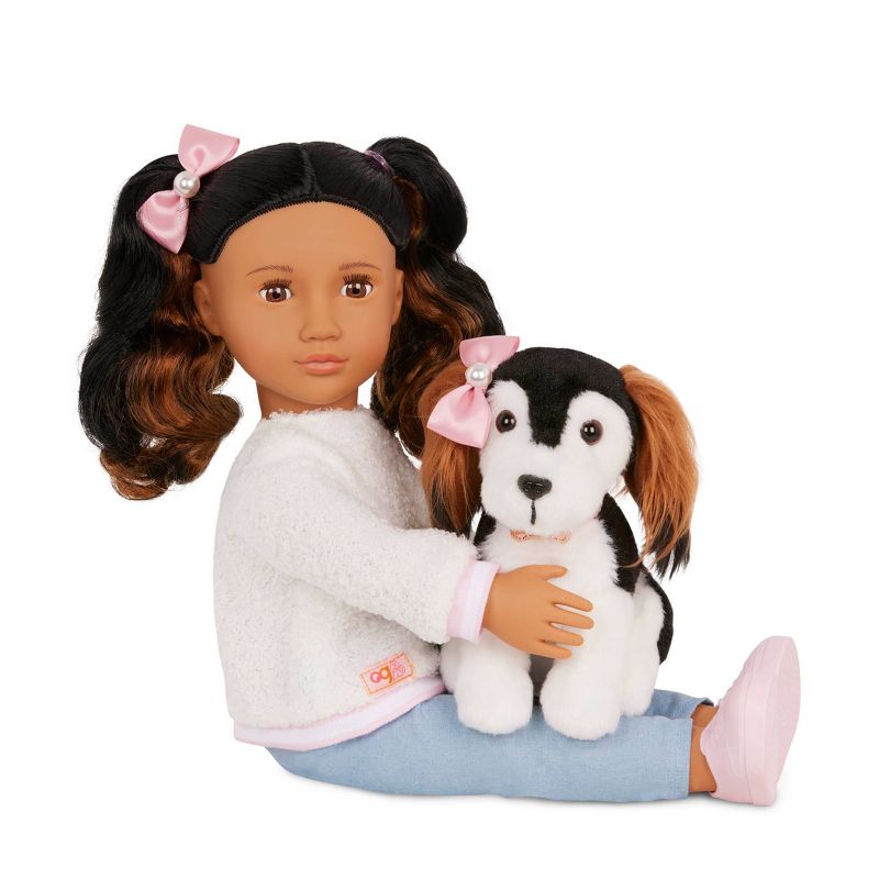Our Generation Nastassia &#38; Angel 18&#34; Doll &#38; Pet Puppy Set, 4 of 8