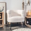 Nordlys Metal and Bouclé Lounge Chair Modern Design Style Upholstery Living Room - 2 of 4