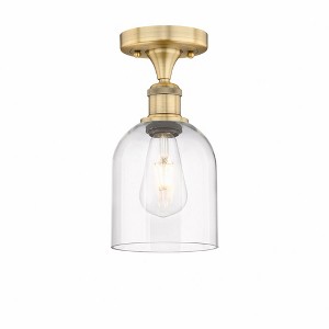 Bella - 1 Light Semi-Flush Mount In Industrial Style-9.63 Inches Tall and 5.5 Inches Wide - 1 of 1