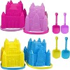 4E's Novelty 4 Sets Castle Beach Bucket & Shovel, Sand Castle Building Kit for Kids - 2 of 4