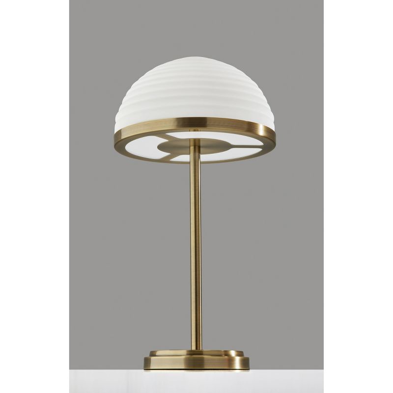 Juliana Table Lamp with Smart Switch Antique Brass (Includes LED Light Bulb) - Adesso, 1 of 8