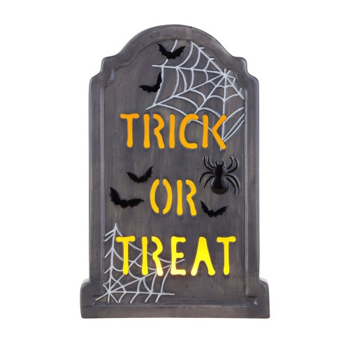 Mr. Halloween Ceramic Led Tombstone Halloween Decoration : Target