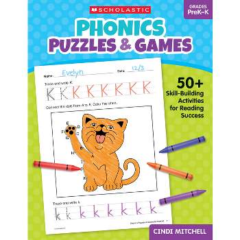 Phonics Puzzles & Games for Prek-K - by  Cindi Mitchell (Paperback)