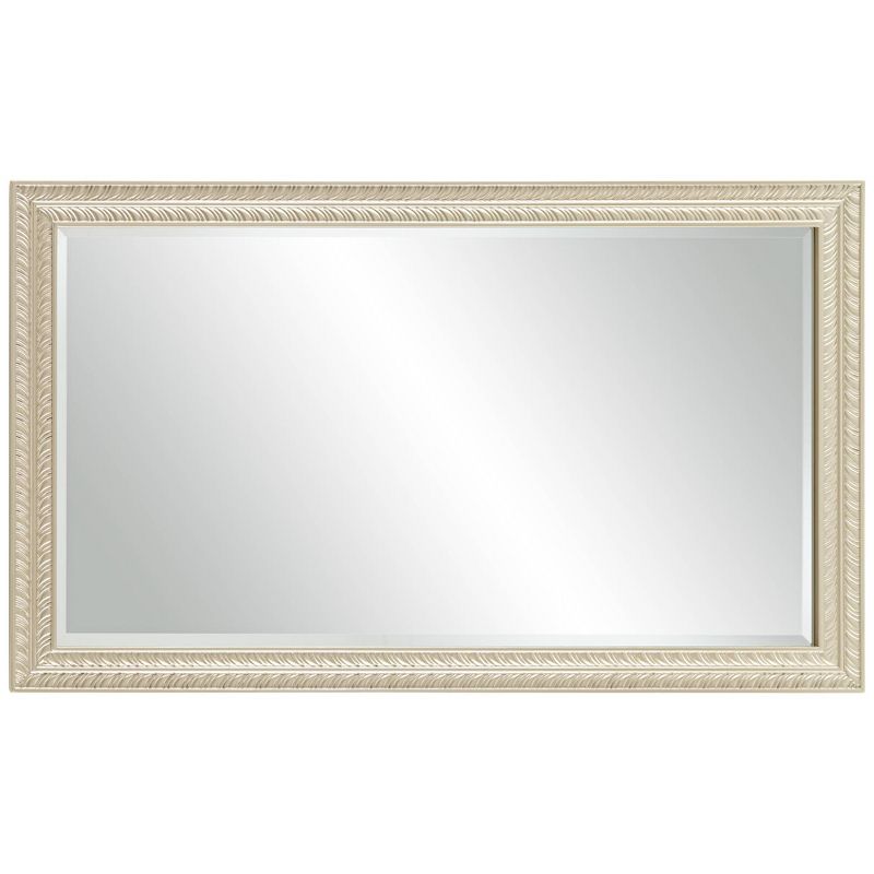 Noble Park Shaina Rectangular Vanity Decorative Wall Mirror Modern Champagne Gold Wood Frame 24" Wide Bathroom Bedroom Living Home, 5 of 10