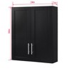Modern Bathroom Wall Cabinet, Wall Mounted Medicine Cabinet with Adjustable Shelves, Space Saver Floating Storage Cabinet for Bathroom Kitchen - 3 of 4