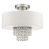 Livex Lighting Carlisle 2 - Light Semi-Flush Mount in  Brushed Nickel - image 2 of 4