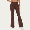 Anna-Kaci Active Women's High Waist Flare Leg Yoga Pants with Stretch Fit and Contoured Waistband - 4 of 4