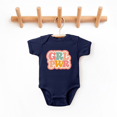 The Juniper Shop Girl Power Retro Baby Bodysuit