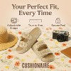 CUSHIONAIRE Panama Sandals for Women 2025 – Slip-On Casual, Lightweight Summer Slides - Platform Sandals Women Beach Footwear - 4 of 4