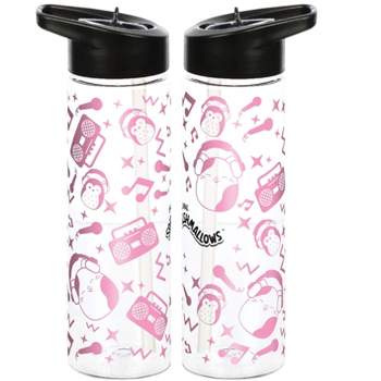 Squishmallows All Over Print Music 24 Oz Single Wall Plastic Water Bottle