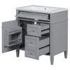 YOOCOZZ 30'' Bathroom Vanity with Top Sink,2 Drawers and a Tip-out Drawer - 2 of 4