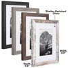 Americanflat Rustic 8x10 Picture Frame Set of 4 - Use as 5x7 Picture Frame with Mat or 8x10 Frame Without Mat - 4 of 4