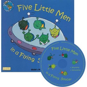Five Little Men in a Flying Saucer - (Classic Books with Holes Us Soft Cover with CD) (Mixed Media Product) - 1 of 1