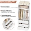 Aheaplus Freestanding 24" Closet System with 3 Wood Drawers - 4 of 4