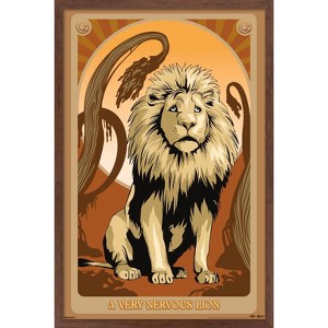 Trends International Wicked: For Good (2025) - A Very Nervous Lion Framed Wall Poster Prints - 1 of 4