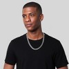 Crucible Men's Double Curb Steel Chain Necklace - 2 of 4