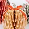 Meri Meri Fall Stripe Paper Honeycomb Pumpkins (Pack of 3) - 2 of 4