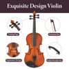 ORRD 4/4 Full Size Violin Set with Case, Professional Violin for Beginners & Musicians with All Accessories, Rich Sound - 2 of 4