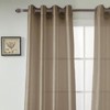 RT Designers Collection Nancy Faux Luxurious Silk Grommet Curtain Panel 54" x 63" Taupe - 3 of 4
