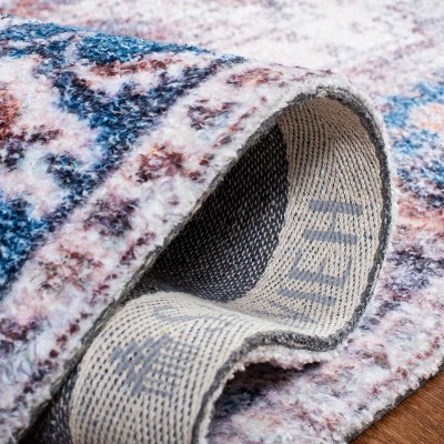 Coastal Charm Blue Flatweave Cotton-Synthetic 8' x 10' Rug