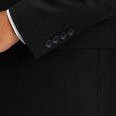 Мужские куртки Haggar H26 Men's Flex Series Ultra Slim Suit Coat - Black 40: Lightweight Polyester Blend, Slim Fit — фото 3