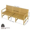 All-Weather Outdoor 3-Seat Patio Chat Sofa, Modern Compact Lounge Seating for Garden, Balcony, or Small Space-The Pop Home - 3 of 4