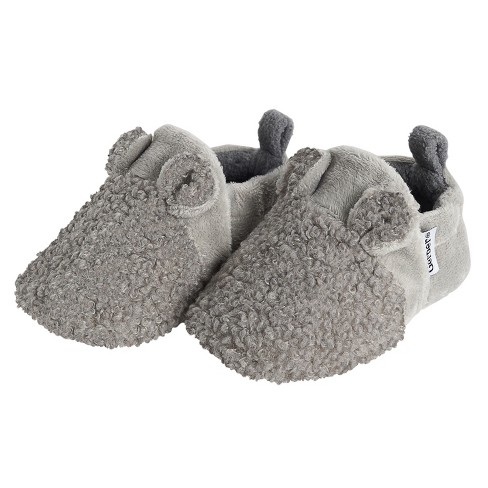 Gerber Baby Cozy Booties - Grey - 0-3 Months : Target