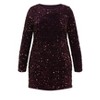 Women's Plus Size Sequin Eclipse Dress - plum | CITY CHIC - 4 of 4