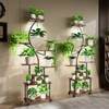64" Tall 8-Tier S-Shaped Plant Stand with Wheels - 3 of 4