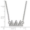 Black Bow Jewelry Sterling Silver Delta Delta Delta Greek Life Necklace 18 Inch - 2 of 4