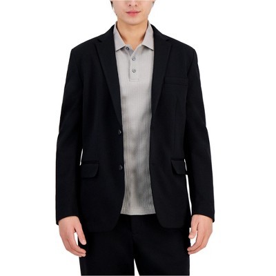 Alfani Mens Modern Knit Two Button Blazer Jacket