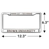 Brown University School Logo Full Size Standard License Plate Metal Frame - 4 of 4