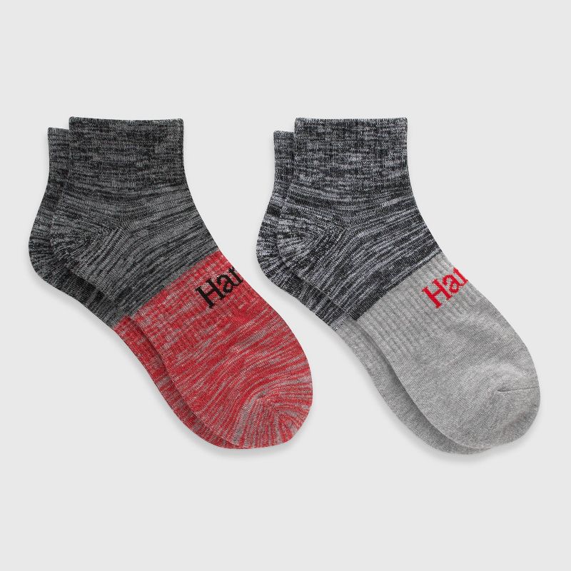 Hanes Originals Premium Men's Free Feed Ankle Socks 2pk - 6-12, 2 of 4