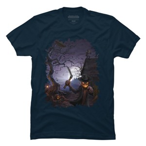Men's Design By Humans Evil Pumpkins By chriskar T-Shirt - 1 of 4