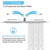 Kumasinova 16" High Pressure Rainfall Shower Head,Utra Thin 304 Stainless Steel Ceiling-Mounted Showerhead with Anti-Clogging Nozzles - 2 of 4