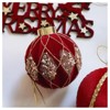 3.15 Inch Christmas Decorations Christmas Tree Decorations 12-Pack Flocked & Hand-Painted Christmas Ornaments Unique Shaped - 4 of 4