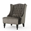 CAVINAS Velet Fabric Accent Chair with High Backrest,Modern Upholstered Living Room Chairs,Reading Chairs for Living Room - 4 of 4