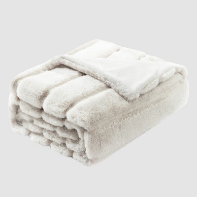 Cozy Bliss Plush Faux Fur Blanket, Ultra Soft Throw Blanket