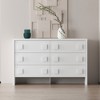 FUFU&GAGA Large White 6 Tier Dresser Modern Design Chest of Drawers - 3 of 4