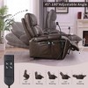 Power Lift Recliner Chair With Remote Control Hidden Cup Holder Adjustable Phone Holder Electric Massage Chair gray - 4 of 4